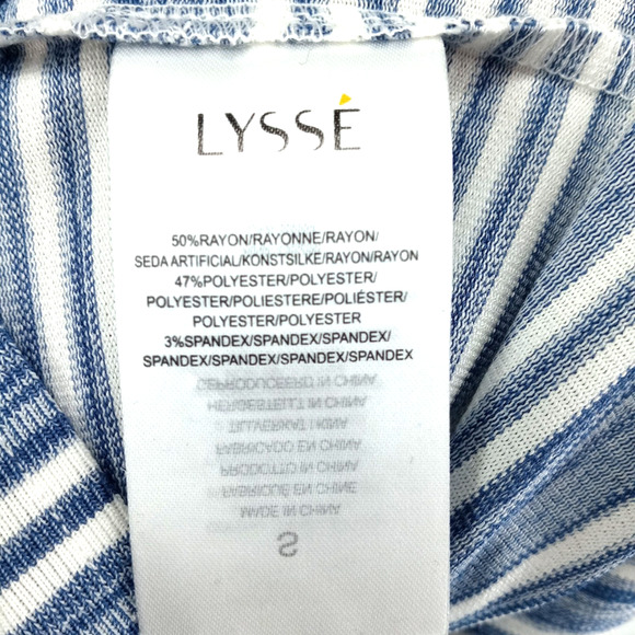 Lysse NEW Mulholland Midi Tank Dress Blue White Striped Split Hem Size Small - Picture 11 of 12